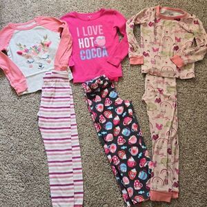 Girls Cozy Longsleeve Pant Pajama Sets